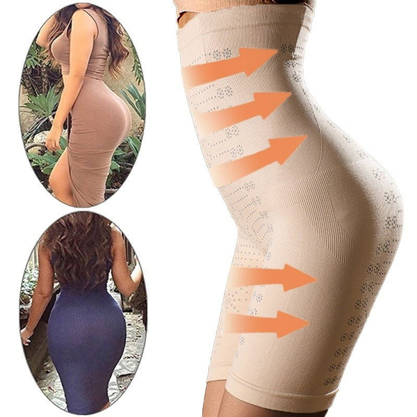 Kalhoty s vysokým pasem na kontrolu břicha negativní iontové kvantové spalování tuku v pase zeštíhlující spodní prádlo na zvednutí zadku