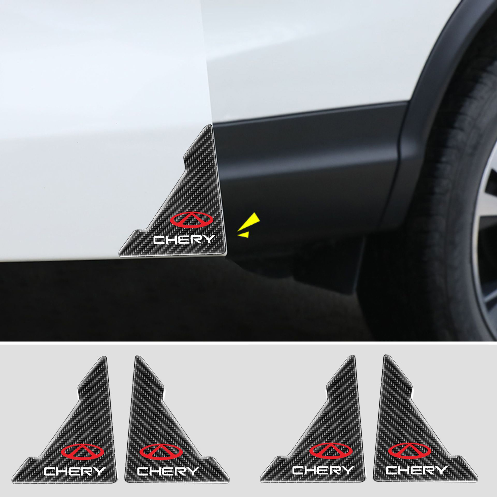 ГОРЕЩА РАЗПРОДАЖБА🎉50% ОТСТЪПКА🎉Капак за протектор на автомобилна врата с шарка от въглеродни влакна 🎉4 бр.🎉