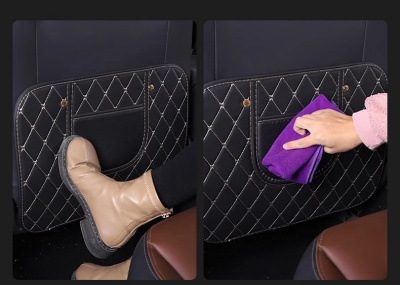 Облегалка на задната седалка на автомобила анти-ритна подложка автомобилни консумативи против замърсяване устойчива на износване защитна подложка чанта за съхранение