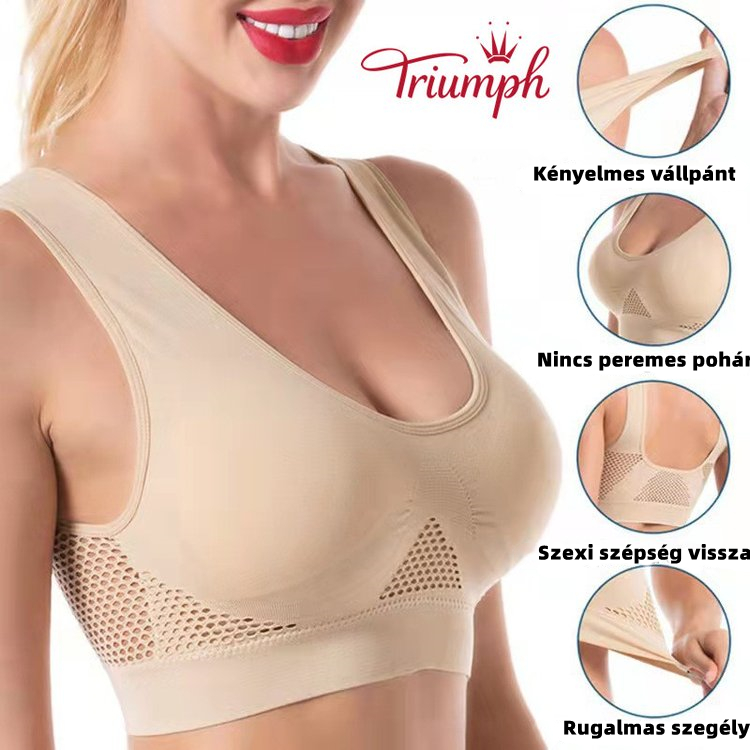 Дишащ спортен сутиен Triumph Mesh Neck (купете 1, вземете 2 безплатно)