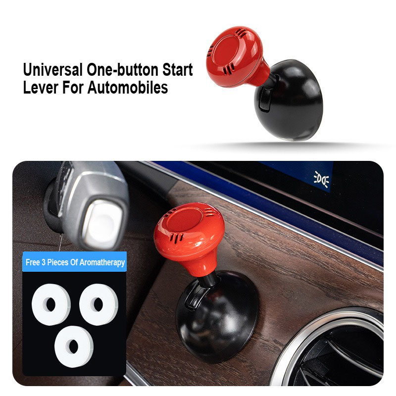 Творческо метално лого на кола, лост за стартиране с един бутон (тип ароматерапия)