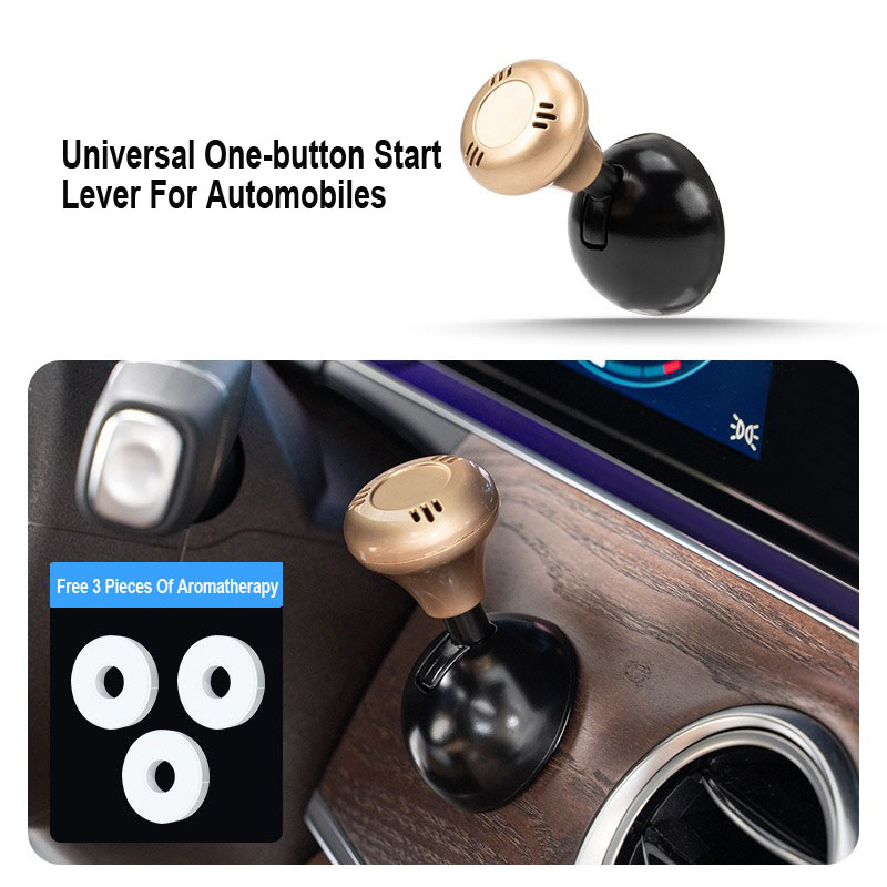 Творческо метално лого на кола, лост за стартиране с един бутон (тип ароматерапия)