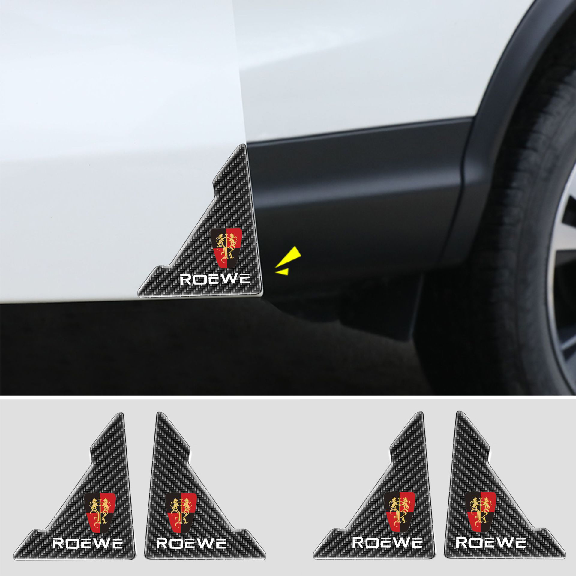 ГОРЕЩА РАЗПРОДАЖБА🎉50% ОТСТЪПКА🎉Капак за протектор на автомобилна врата с шарка от въглеродни влакна 🎉4 бр.🎉