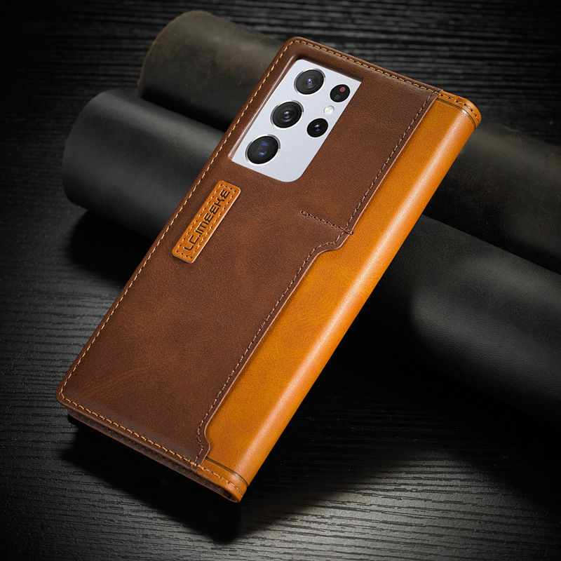 Δερμάτινη θήκη κινητού τηλεφώνου Samsung S23/S22/S21 4-σε-1 Luxury Slot