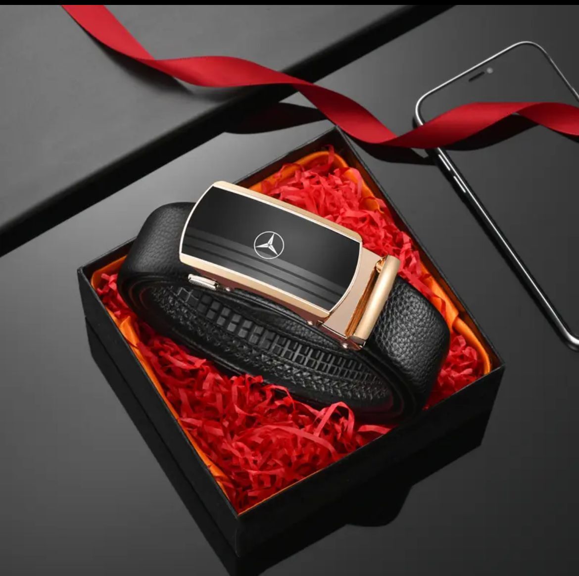 Ко-брандиран мъжки колан-[Автентичен брояч]