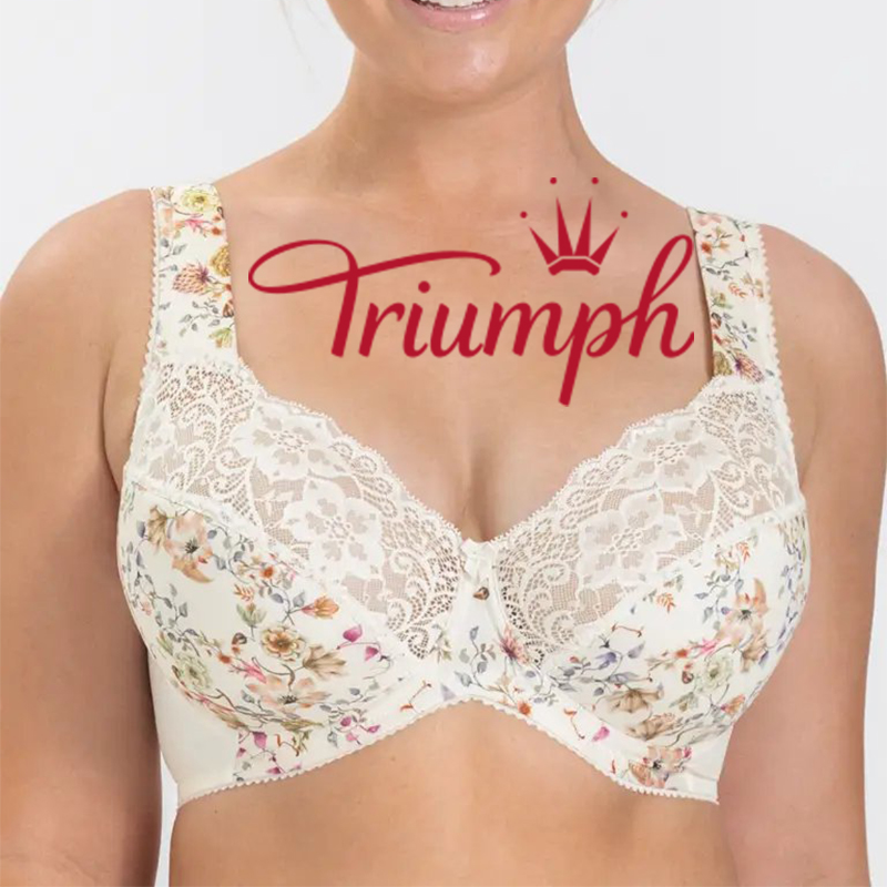 Triumph - Опаковка от 3💝 Памучни комфортни сутиена с лицеви опори✨✨