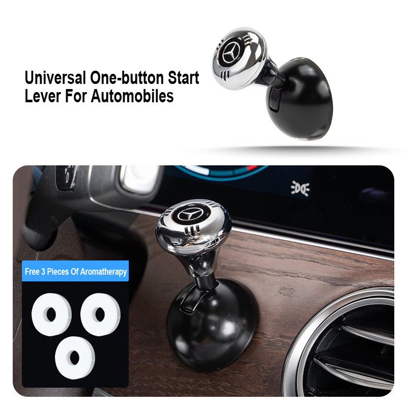 Творческо метално лого на кола, лост за стартиране с един бутон (тип ароматерапия)