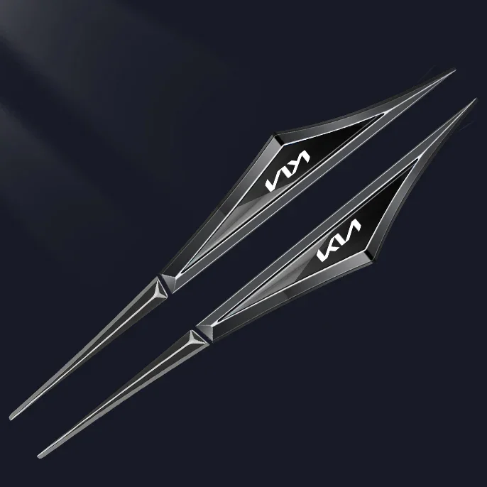 3D декоративен стикер с лого на кола, калник на перката на автомобила