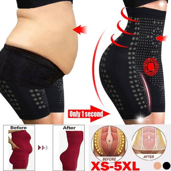 Kalhoty s vysokým pasem na kontrolu břicha negativní iontové kvantové spalování tuku v pase zeštíhlující spodní prádlo na zvednutí zadku
