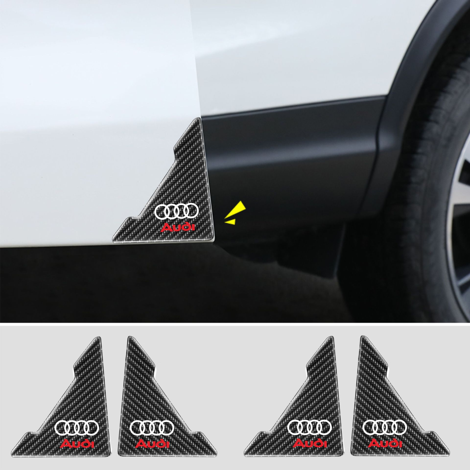 ГОРЕЩА РАЗПРОДАЖБА🎉50% ОТСТЪПКА🎉Капак за протектор на автомобилна врата с шарка от въглеродни влакна 🎉4 бр.🎉