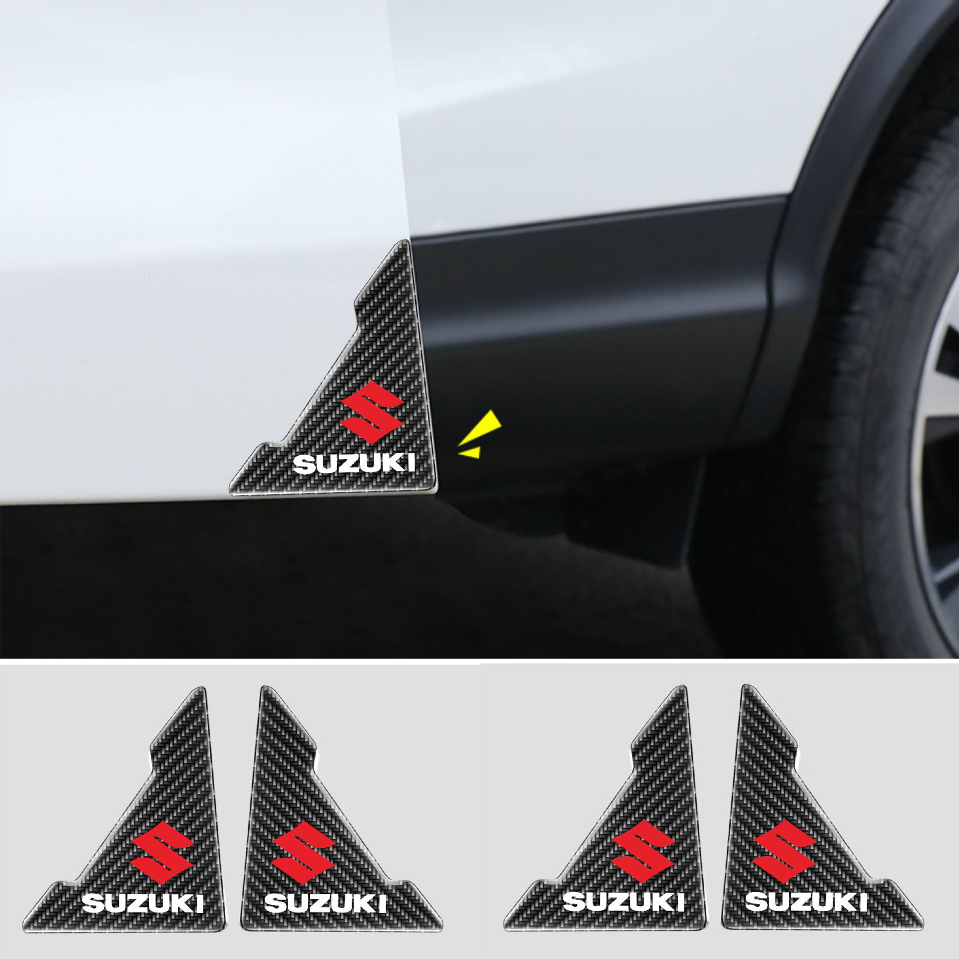 ГОРЕЩА РАЗПРОДАЖБА🎉50% ОТСТЪПКА🎉Капак за протектор на автомобилна врата с шарка от въглеродни влакна 🎉4 бр.🎉