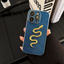 Тъмносиня+златна змия