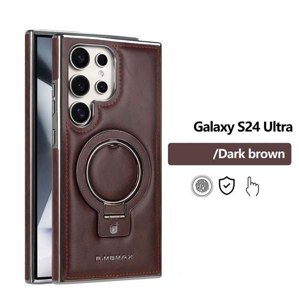 Калъф за телефон от изкуствена кожа с магнитна сгъваема стойка за Samsung