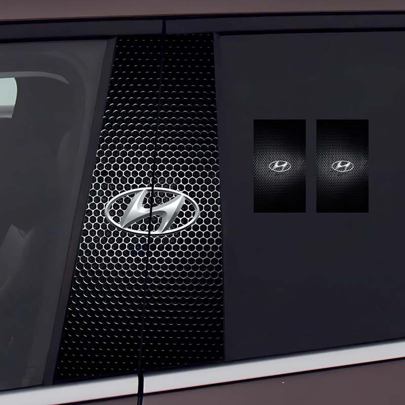 Стикер на централната колона на автомобила Персонализирана творческа декорация Защитно фолио против надраскване и износване, подходящо за модификация на колона BC [чифт]