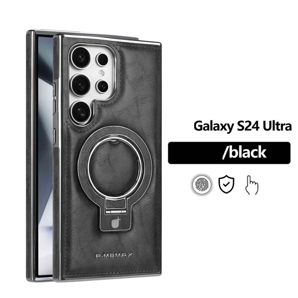 Калъф за телефон от изкуствена кожа с магнитна сгъваема стойка за Samsung