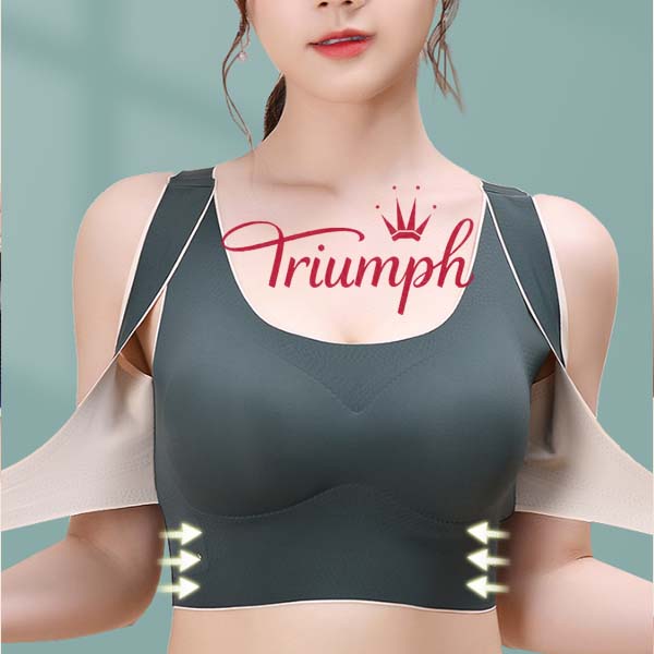 TRIUMPH - (3 части) Спортен сутиен, против увисване, дишащ комфортен сутиен [75A-110E]