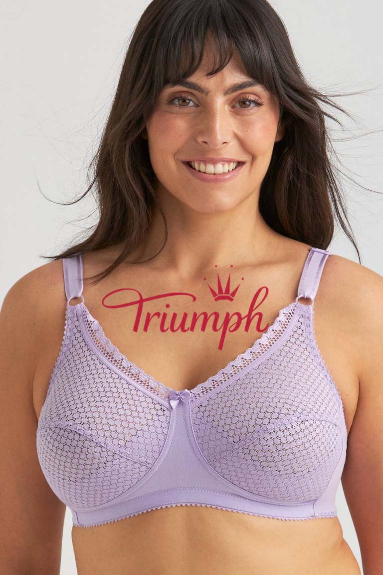 Triumph - Комплект от 4 части🔥 Секси дантелено бельо, ултратънък сутиен