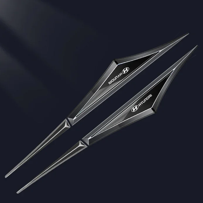 3D декоративен стикер с лого на кола, калник на перката на автомобила