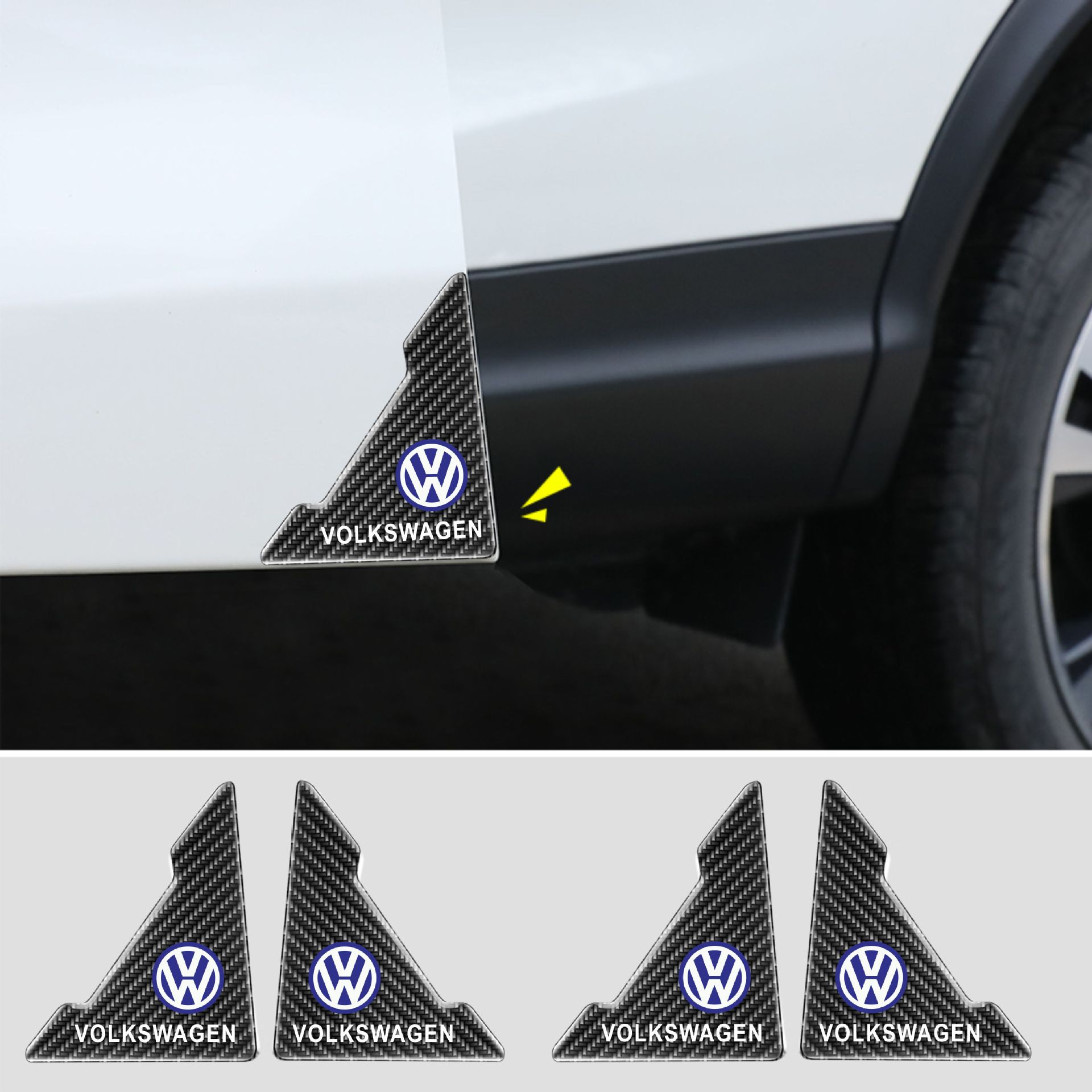 ГОРЕЩА РАЗПРОДАЖБА🎉50% ОТСТЪПКА🎉Капак за протектор на автомобилна врата с шарка от въглеродни влакна 🎉4 бр.🎉