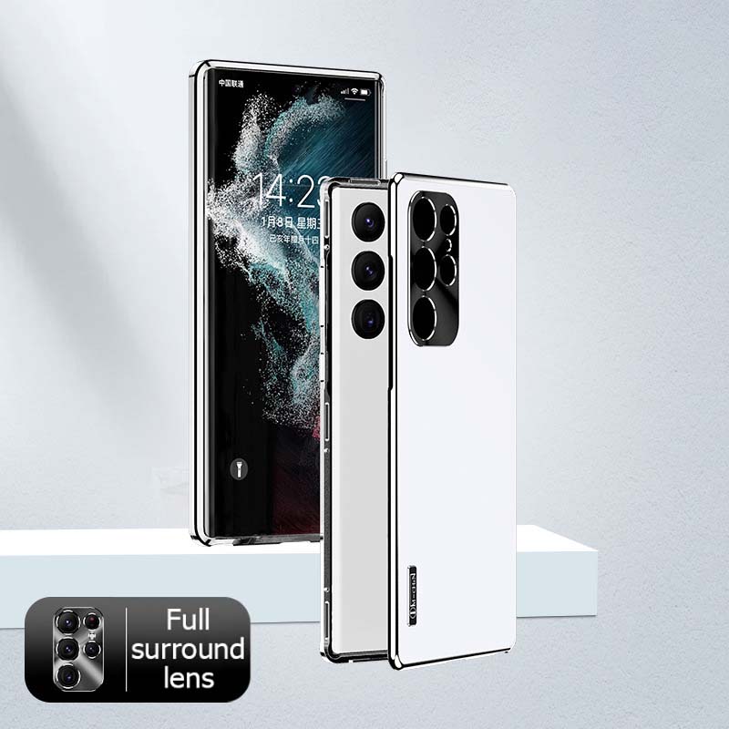 Калъф с магнитна алуминиева метална рамка Samsung Galaxy за S25 S24 S23 22 21синьо Ultra Plus