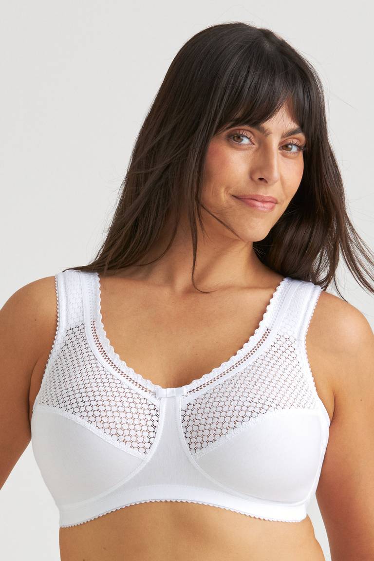 Triumph - Сутиен с връзки отпред, кръгло деколте, едноцветен 【75A-110E】·