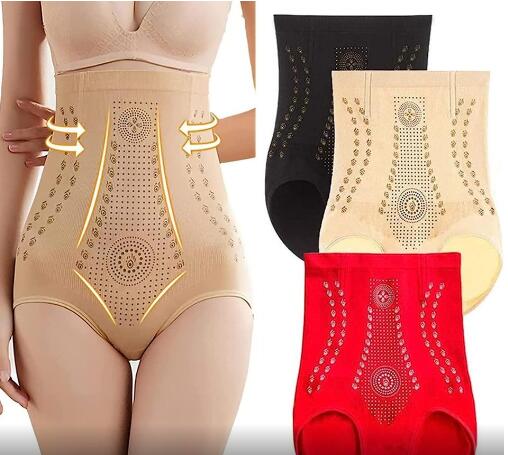 【3 бр. = 80BGN】Дамско бельо с висока талия, коремче, оформящ елемент, стягащ вагината, графен, пчелна пита