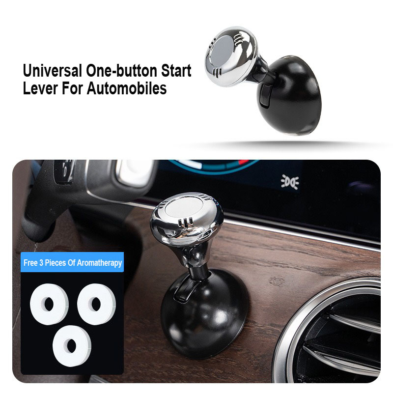 Творческо метално лого на кола, лост за стартиране с един бутон (тип ароматерапия)