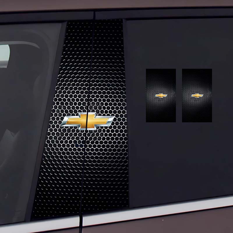 Стикер на централната колона на автомобила Персонализирана творческа декорация Защитно фолио против надраскване и износване, подходящо за модификация на колона BC [чифт]