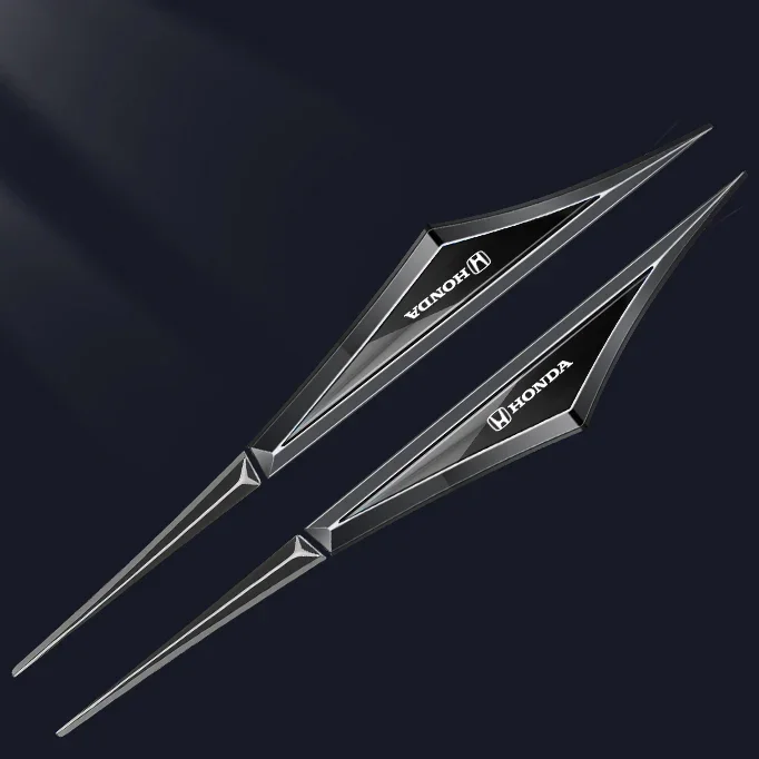 3D декоративен стикер с лого на кола, калник на перката на автомобила