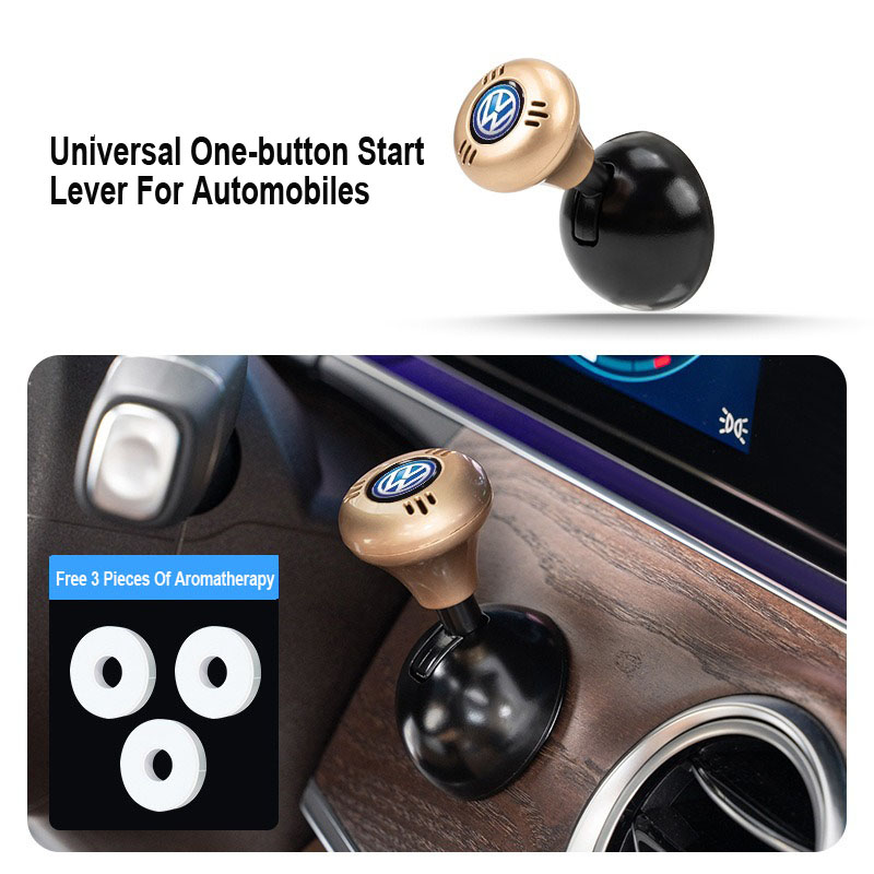 Творческо метално лого на кола, лост за стартиране с един бутон (тип ароматерапия)