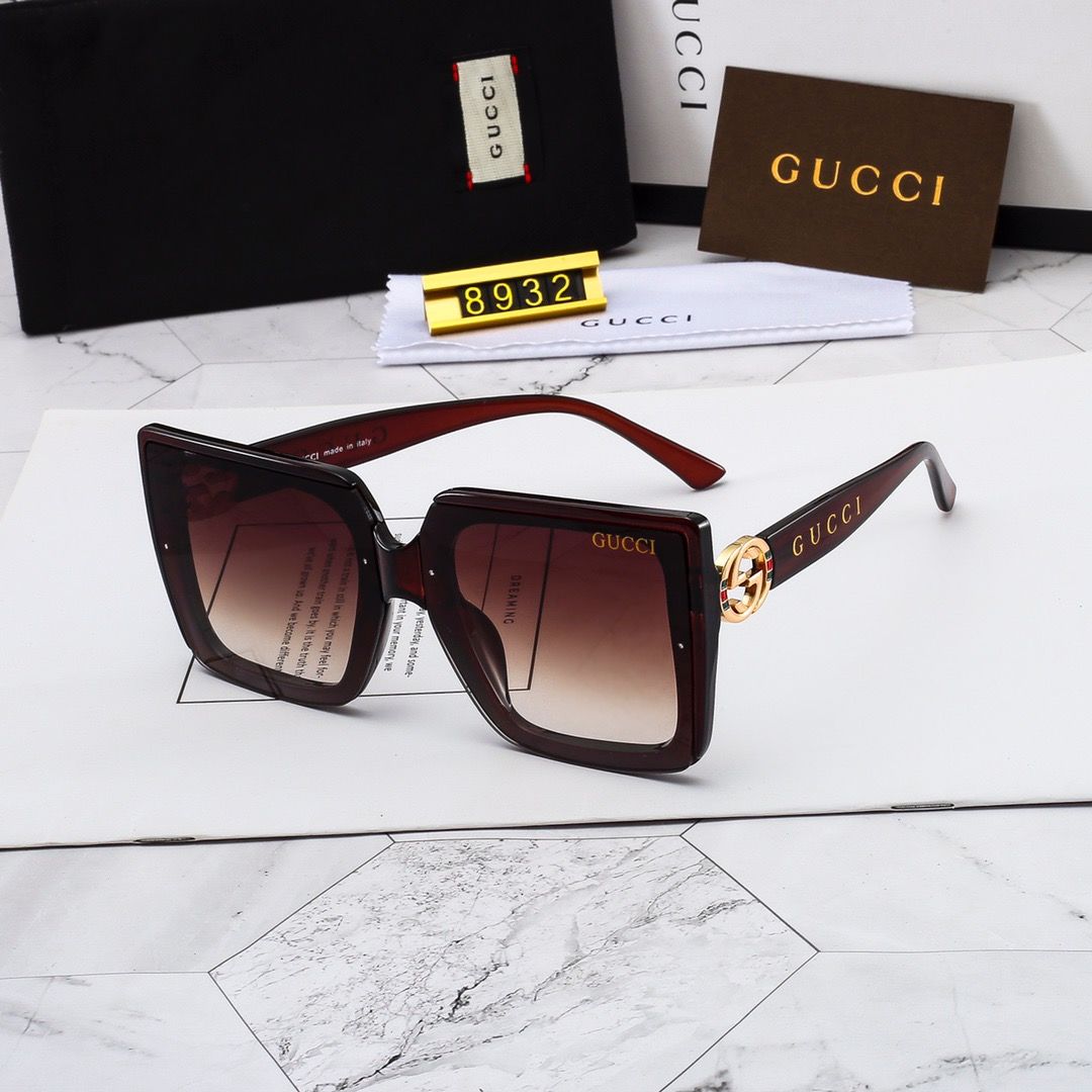Γνήσια γυαλιά ηλίου GUCCI 2024【Θήκη γυαλιών + ποτήρια】