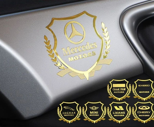 Метални стикери за кола, декоративни стикери за лого на кола-[6 снимки]