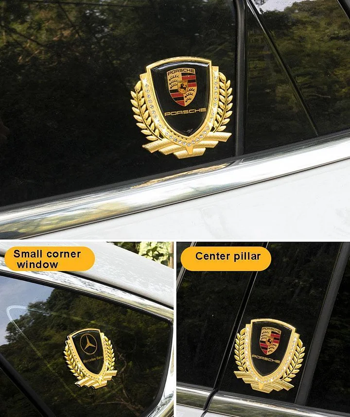 Гореща разпродажба през 2024 г.🎉50% отстъпка🎉3D креативен стикер за кола с метален пшеничен диамант