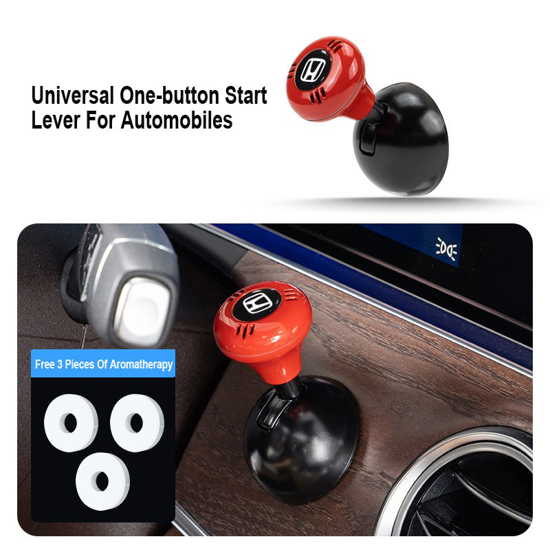 Творческо метално лого на кола, лост за стартиране с един бутон (тип ароматерапия)