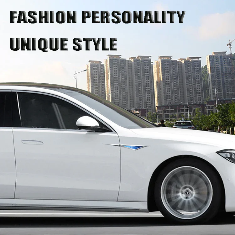 3D декоративен стикер с лого на кола, калник на перката на автомобила