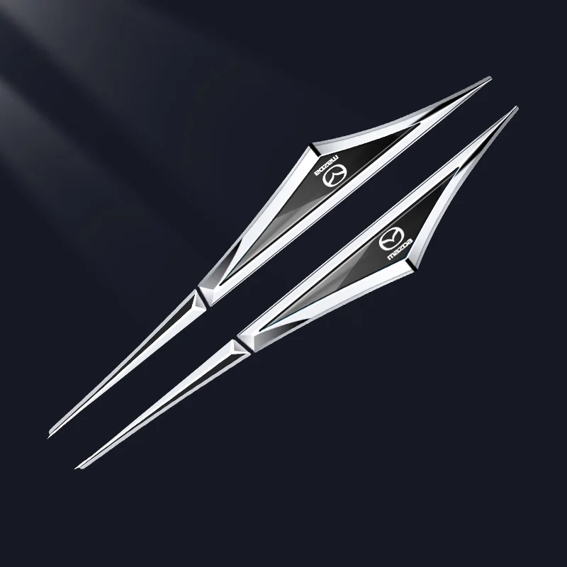 3D декоративен стикер с лого на кола, калник на перката на автомобила