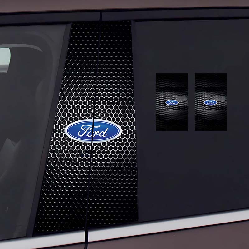 Стикер на централната колона на автомобила Персонализирана творческа декорация Защитно фолио против надраскване и износване, подходящо за модификация на колона BC [чифт]