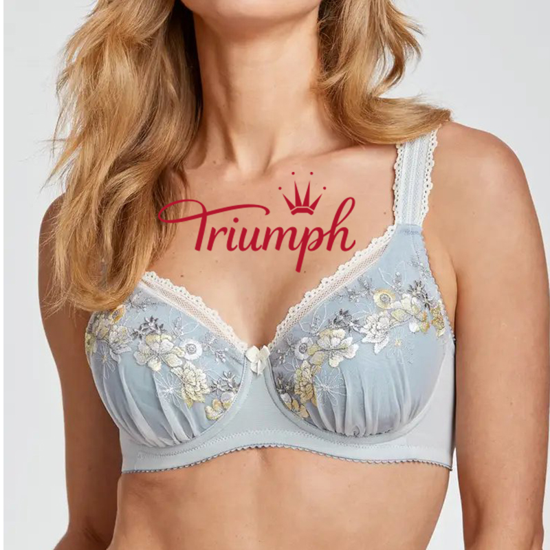 Triumph - Опаковка от 3💝 Памучни комфортни сутиена с лицеви опори✨✨