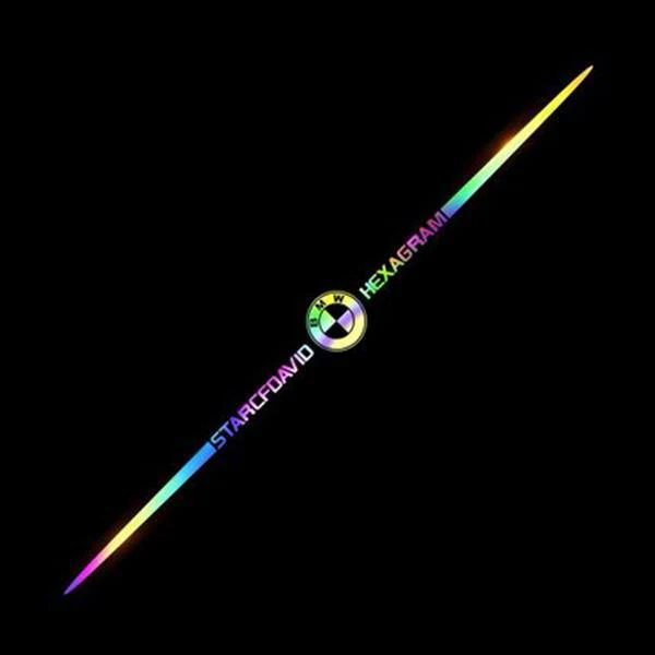 Autocolante auto reflectorizante laser color 3D ✨Set de 6 piese✨