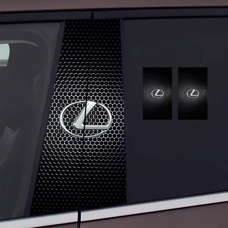 Стикер на централната колона на автомобила Персонализирана творческа декорация Защитно фолио против надраскване и износване, подходящо за модификация на колона BC [чифт]