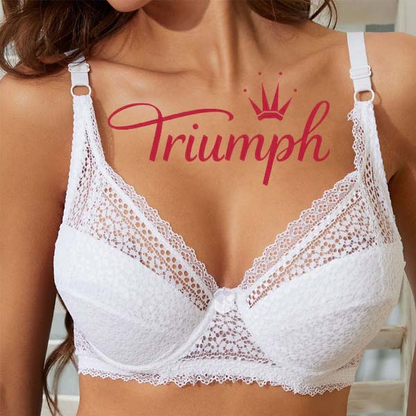 TRIUMPH - Комплект от 3 части 💥Дантелен безшевен сутиен [75C-105E]
