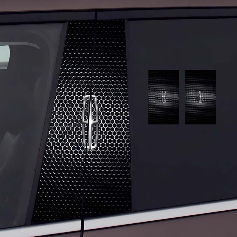 Стикер на централната колона на автомобила Персонализирана творческа декорация Защитно фолио против надраскване и износване, подходящо за модификация на колона BC [чифт]