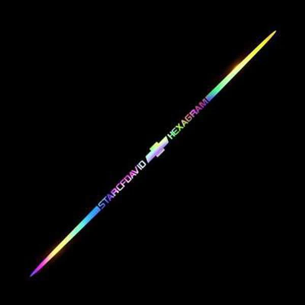 Autocolante auto reflectorizante laser color 3D ✨Set de 6 piese✨