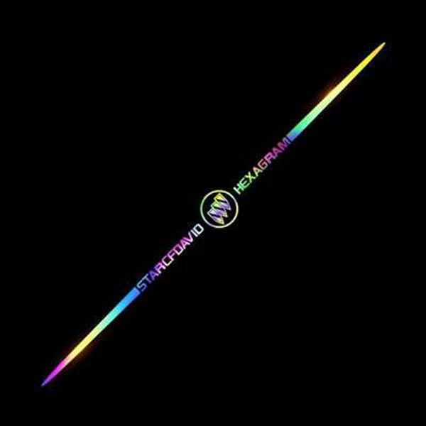 Autocolante auto reflectorizante laser color 3D ✨Set de 6 piese✨