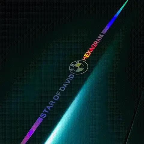 Autocolante auto reflectorizante laser color 3D ✨Set de 6 piese✨