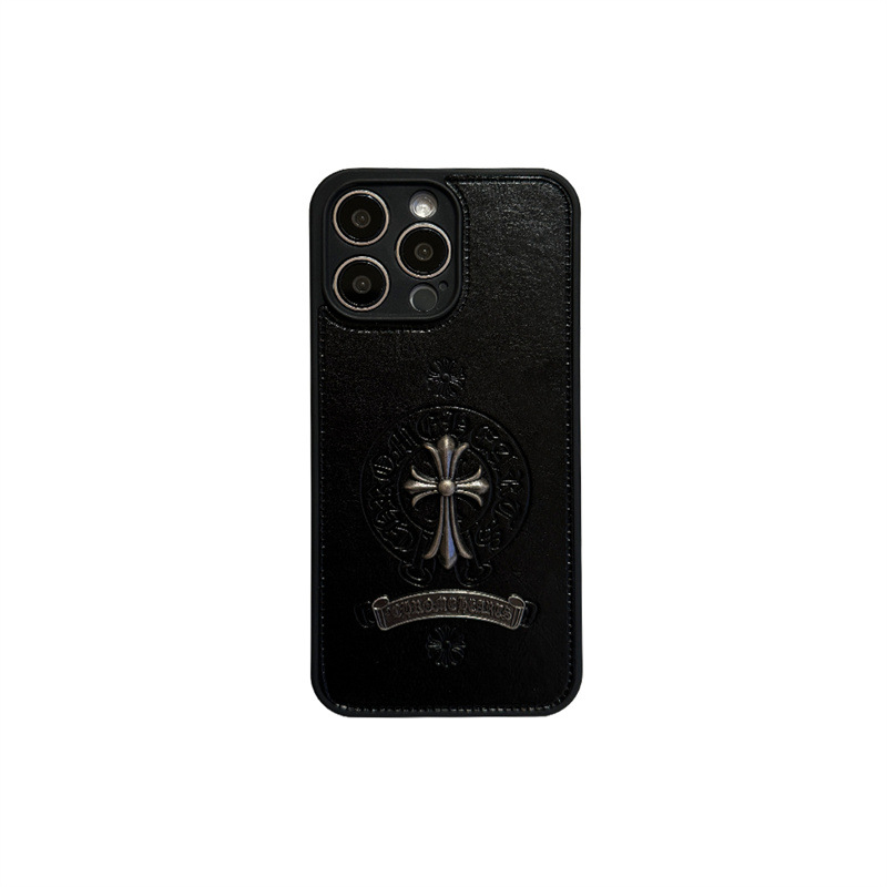 Черен триизмерен калъф за мобилен телефон Apple 16promax