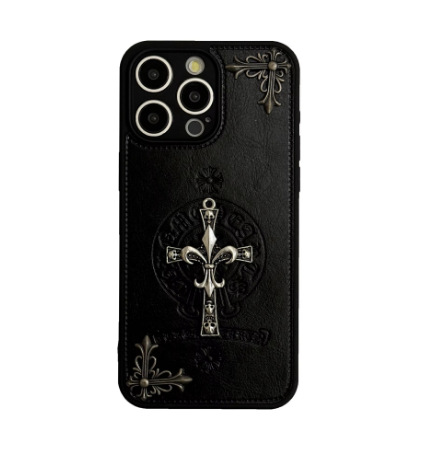 Черен триизмерен калъф за мобилен телефон Apple 16promax