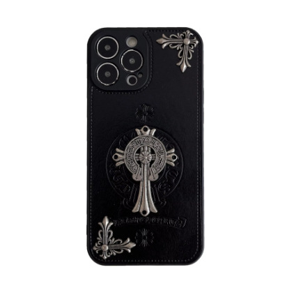 Черен триизмерен калъф за мобилен телефон Apple 16promax