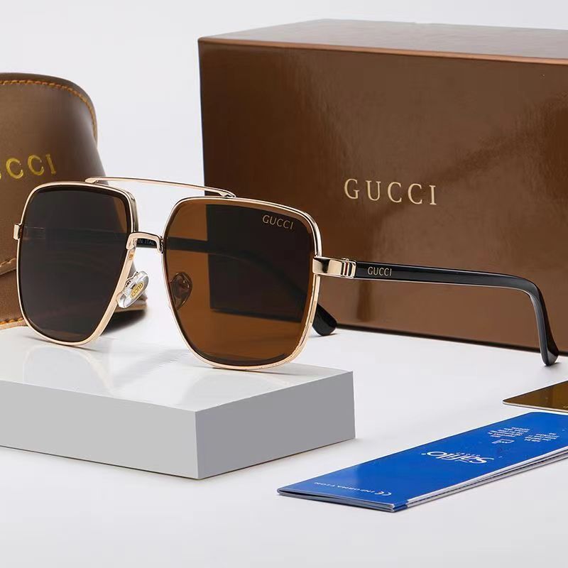 Γνήσια γυαλιά ηλίου GUCCI 2024【Θήκη γυαλιών + ποτήρια】