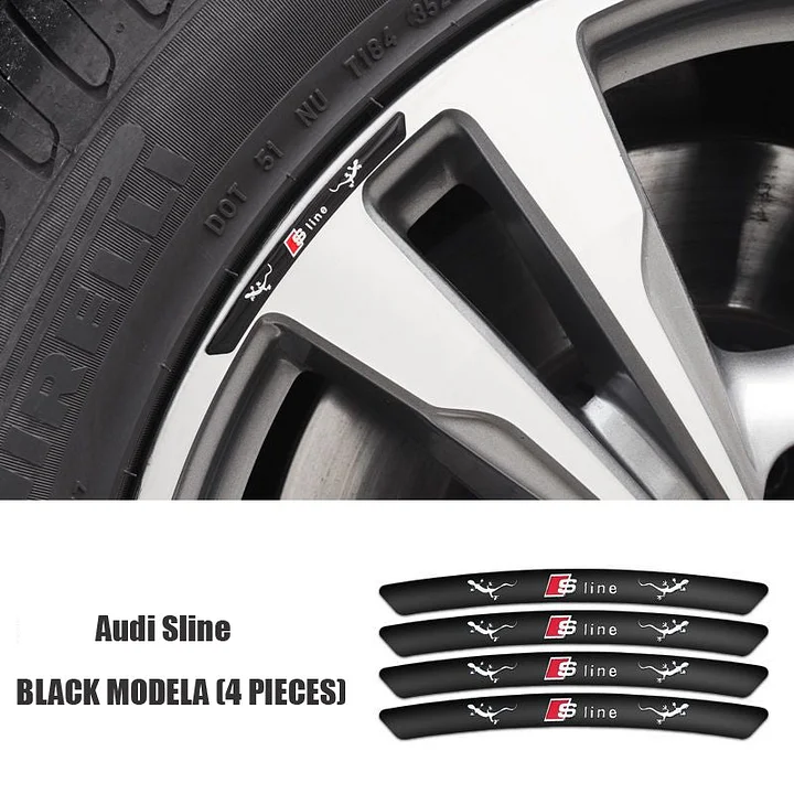 3D метален автомобилен стикер с персонално колело (4 бр.)